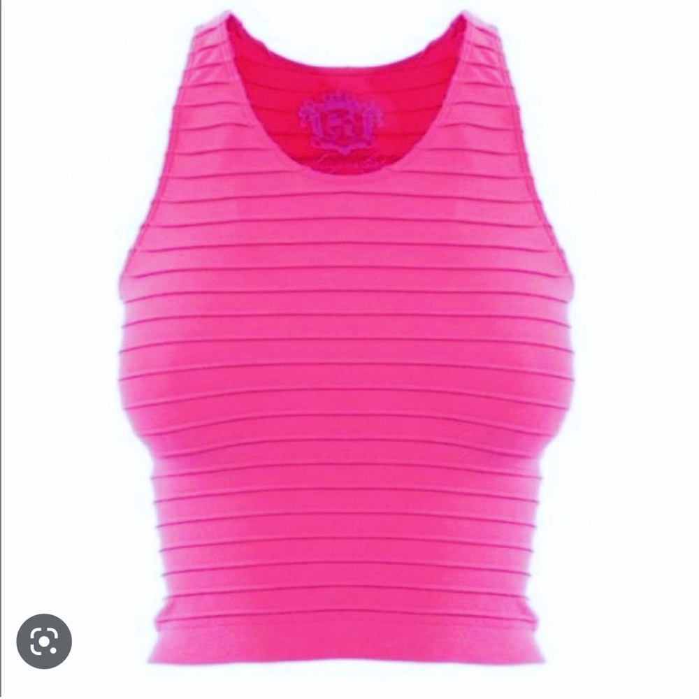 Sugarlips Cropped Hot Pink Top